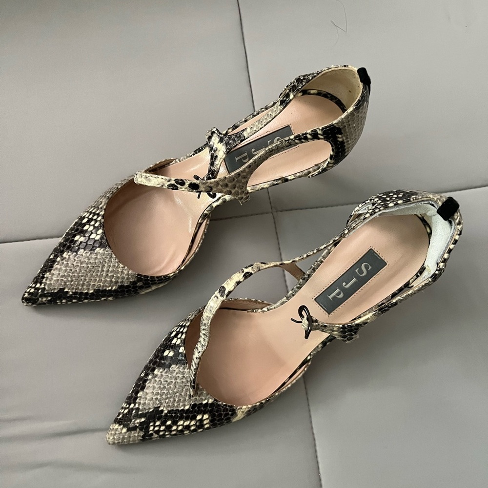 SJP Snakeskin Patterned Women's Heels